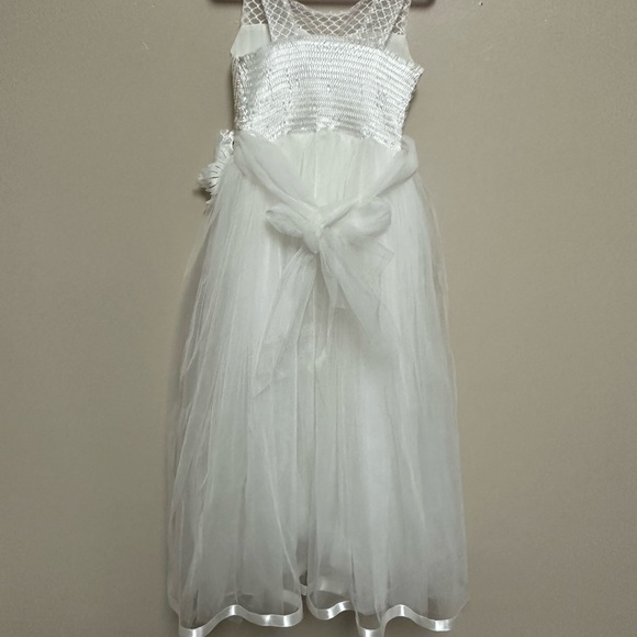 White / Ivory Long Tutu Dress - Picture 3 of 4